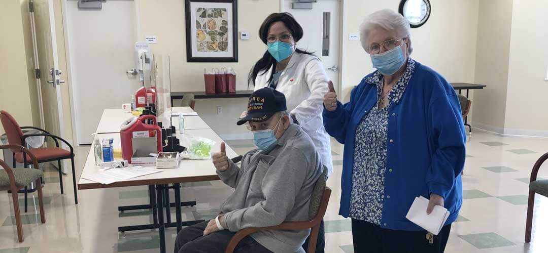 Residents at Rose Hill happy to receive the vaccine