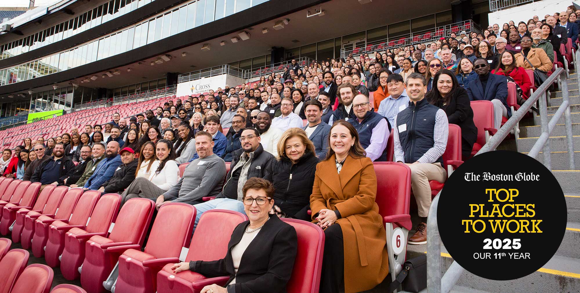 Team photo - Boston Globe Top Places to Work 11th year