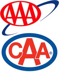 AAA and CAA logos
