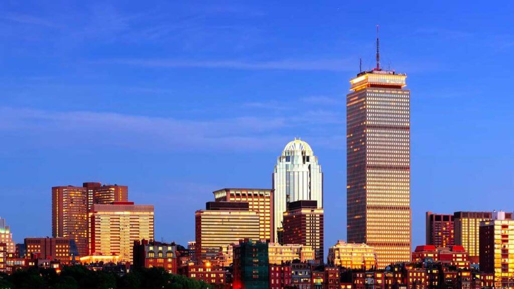 View of the Boston skyline