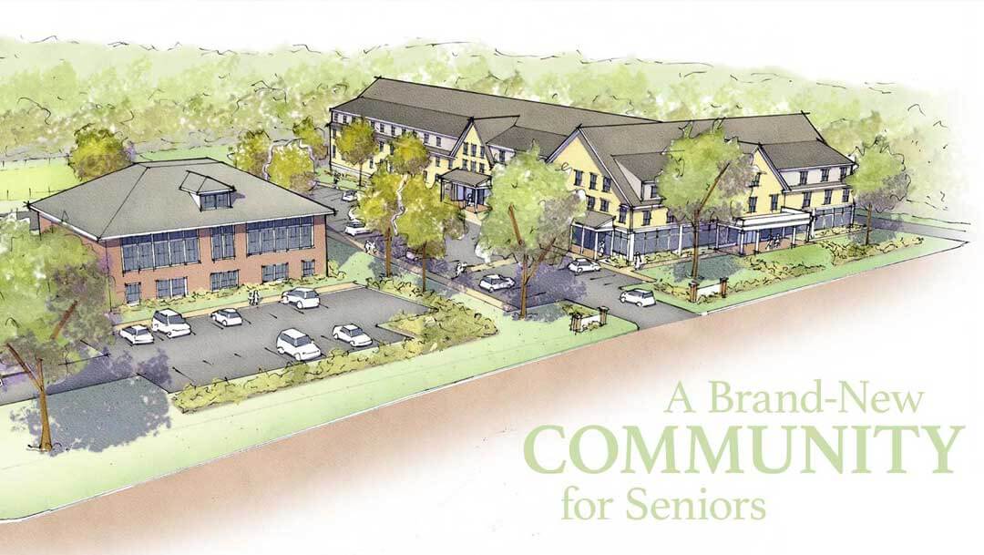 New apartment buildings