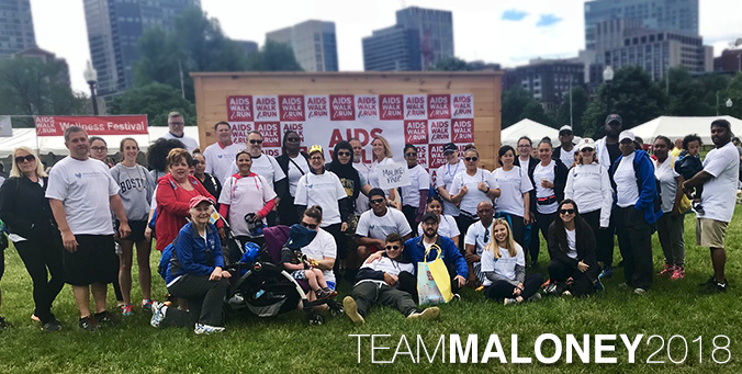 Team Maloney celebrates milestone in the AIDS Walk & Run Boston