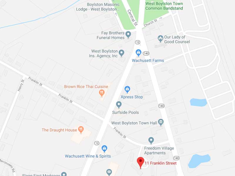 Map of West Boylston showing Freedom Village Map of West Boylston showing Freedom Village