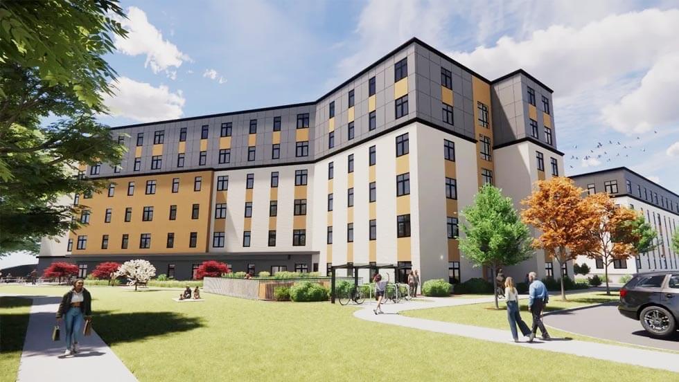 rendering of apartment building