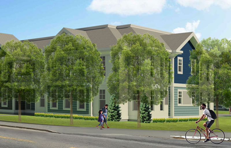 yarmouth-commons-ma two story, pitched roof, clapboard siding, to match the area.